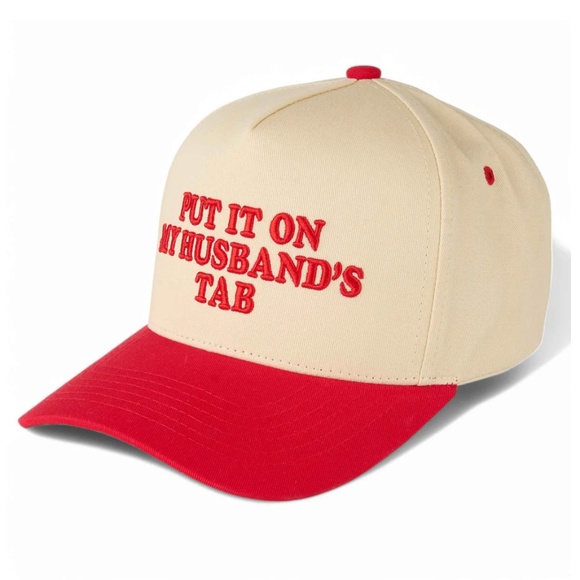 Put It On My Husband’s Tab Trucker Hat Puff Embroidered Adjustable Snapback Cap - Picture 2 of 2